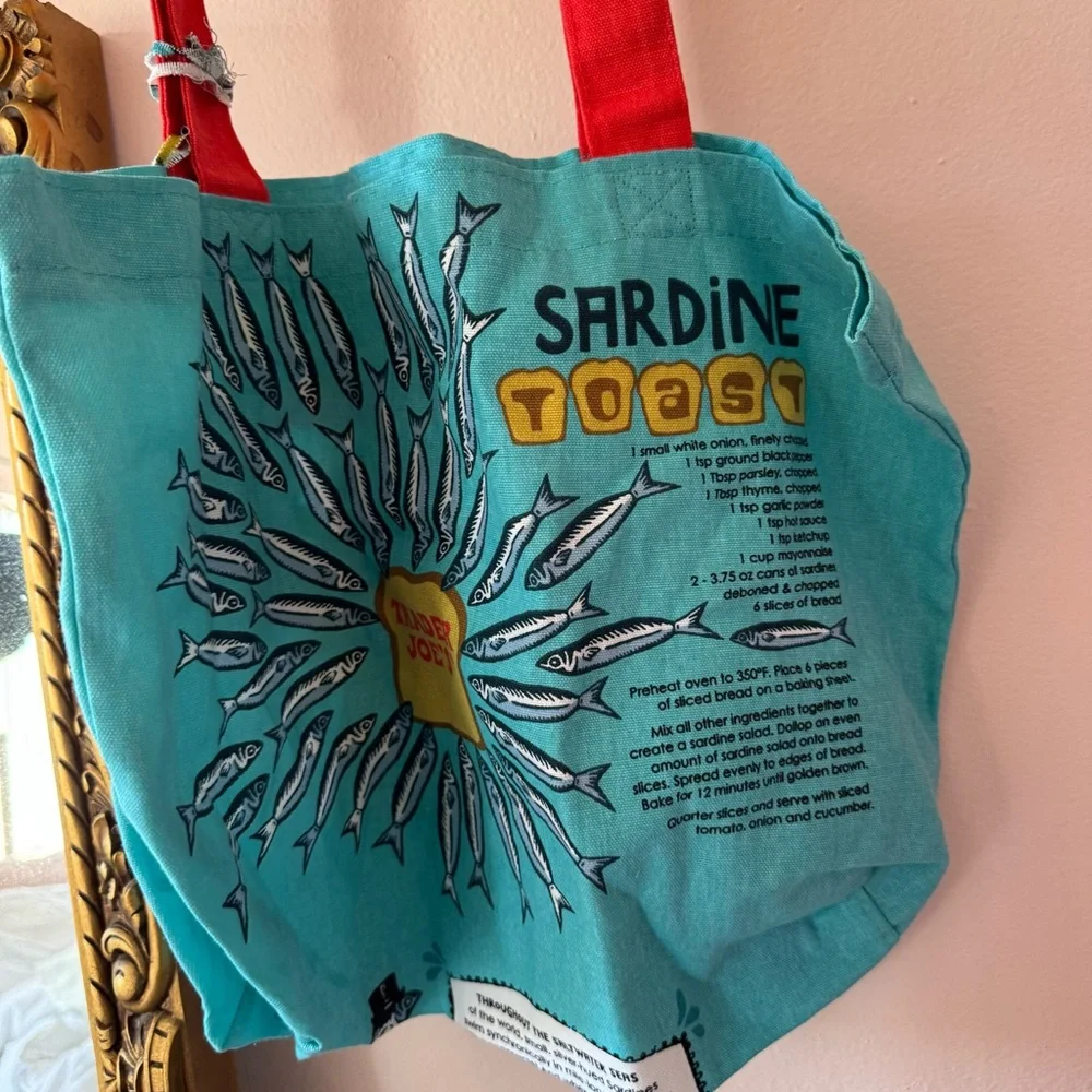 Trader Joe’s sardine tin tote reusable bag - Picture 4 of 4